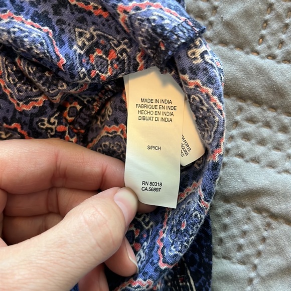 Lucky Brand : Small Floral Mini Dress - Picture 10 of 10